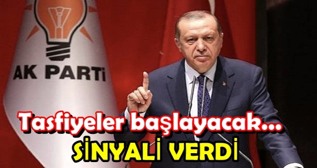 ERDOĞAN İŞARETİ VERDİ, DEĞİŞİM ZAMANI!