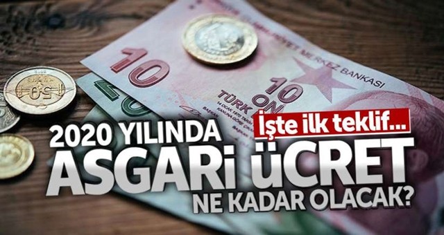 Asgari ücreti için ilk teklif geldi...