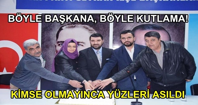 Böyle başkana böyle kutlama!