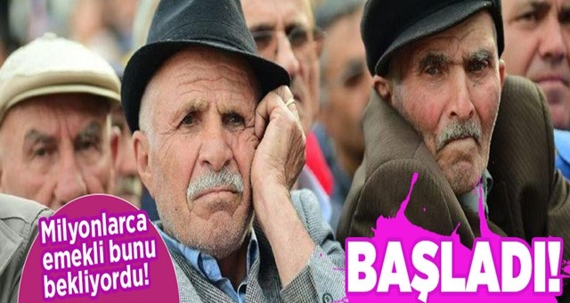 Emekliler bunu bekliyordu! Maaş farkı ödemesi başladı