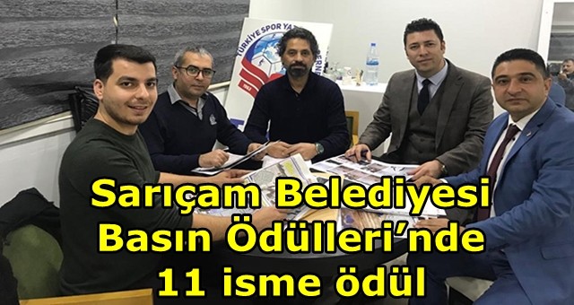 TSYD-Sarıçam Belediyesi Basın Ödülleri’nde 11 isme ödül