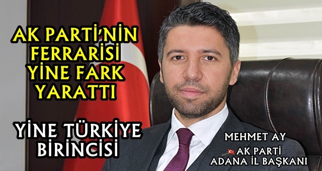 Adana en fazla üye yapan il olarak Türkiye birincisi oldu