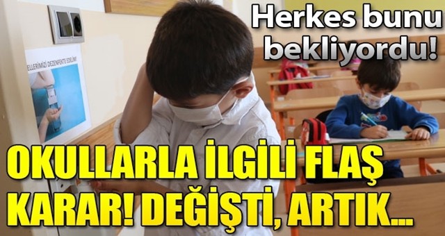 MEB duyurdu okullarla ilgili flaş değişiklik!