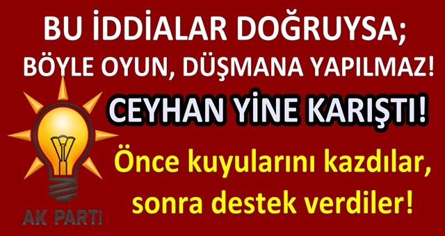 Önce kuyularını kazdılar, sonra destek verdiler!