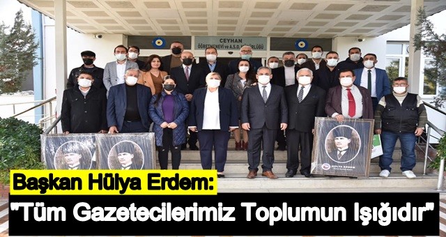 Başkan Erdem, gazetecileri unutmadı