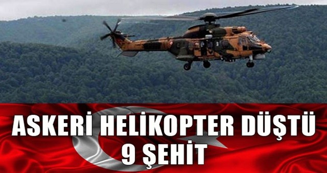 Askeri helikopter düştü! Acı haber geldi, şehitlerimiz var...