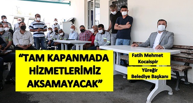 Başkan Kocaispir Şantiyede İşçilerle Buluştu