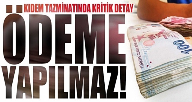 Kıdem tazminatında flaş 'rapor' detayı