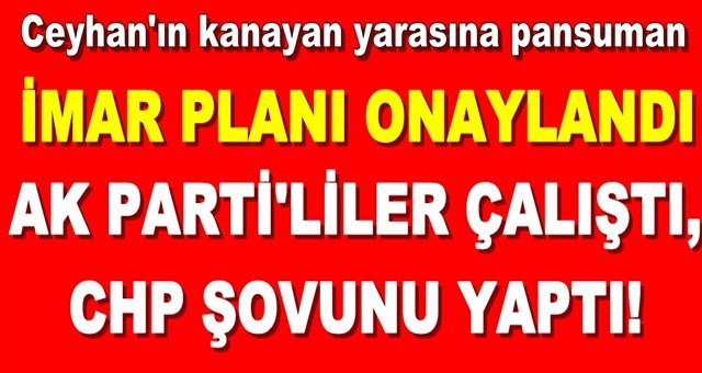 İmar Planı Onaylandı