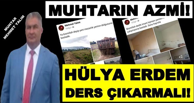 Ceyhan'da muhtarın azmi takdir topladı