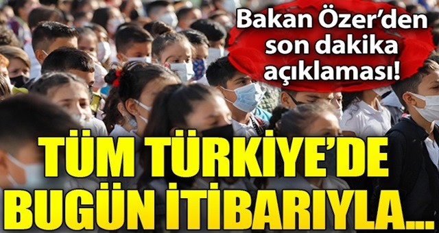 uzaktan eğitim açıklaması! 81 ilde bugün itibarıyla...