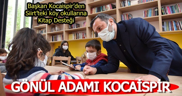 Başkan Kocaispir’den Siirt’teki Köy Okullarına Kitap Desteği