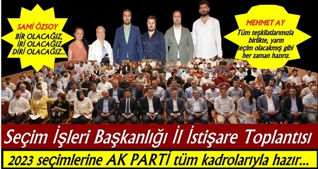 AK Parti Adana İl Başkanı Mehmet Ay, 'Sandık, milli iradenin yıkılmaz kalesidir.