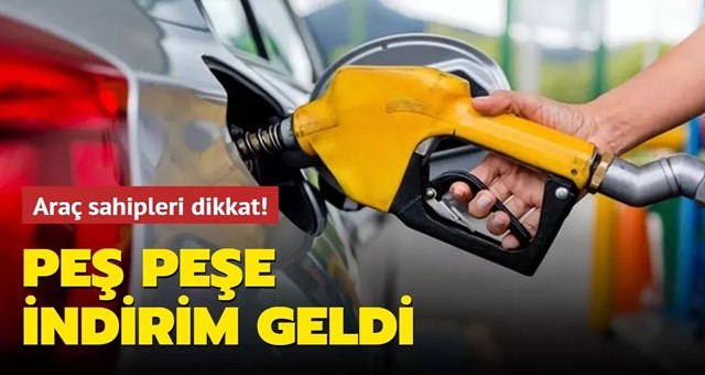 Motorinin ardından bir indirim de benzine geldi!