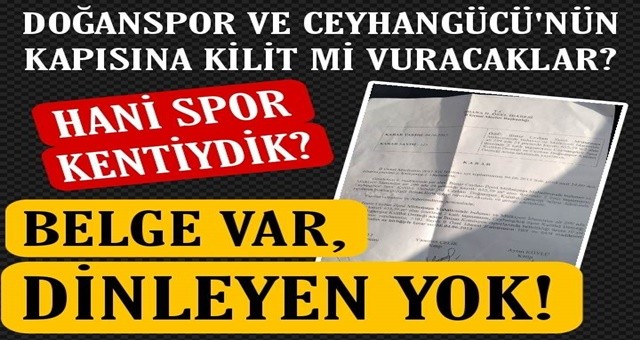 Ceyhan'da spor kulüpleri kan ağlıyor