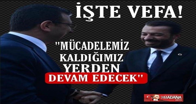 İBB Başkanı İmamoğlu'ndan  Seçilmiş Ceyhan Belediye Başkanı Kadir Aydar'a Vefa!