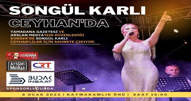 Türk Halk Müziğin Güçlü Sesi Songül Karlı Kurtuluş Bayramı'nda Ceyhan'da