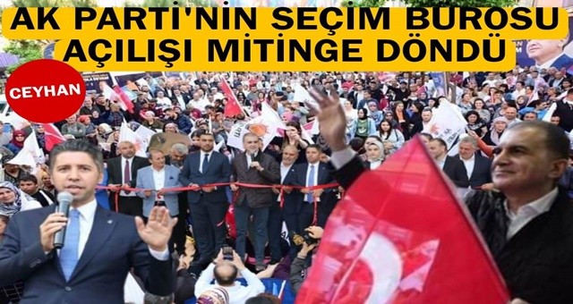 AK Parti Sözcüsü Ömer Çelik, Ceyhan'da konuştu