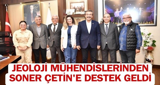 Jeoloji Mühendislerinden Soner Çetin’e Destek