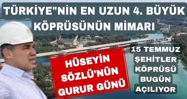 15 Temmuz Şehitler Köprüsü bugün açılıyor