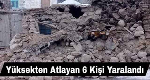 Yüksekten Atlayan 6 Kişi Yaralandı