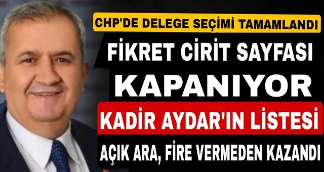 CHP'de Fikret Cirit dönemi kapandı