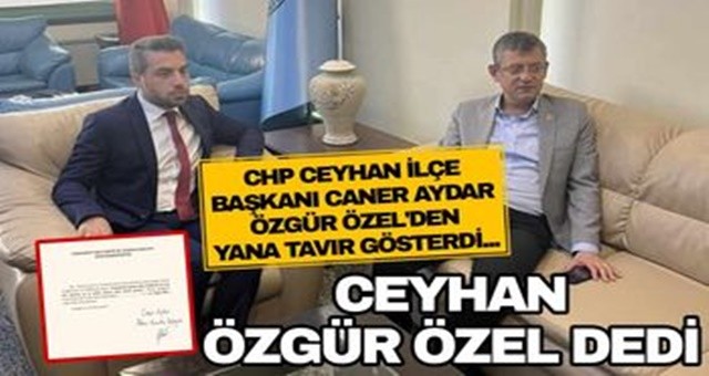 Başkan Aydar, Özgür Özel dedi!