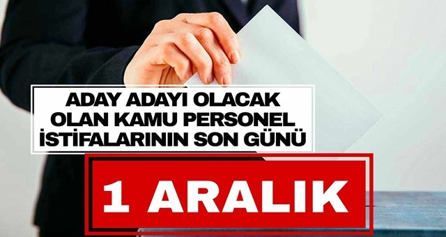 YSK Uyardı: Son Gün 1 Aralık…