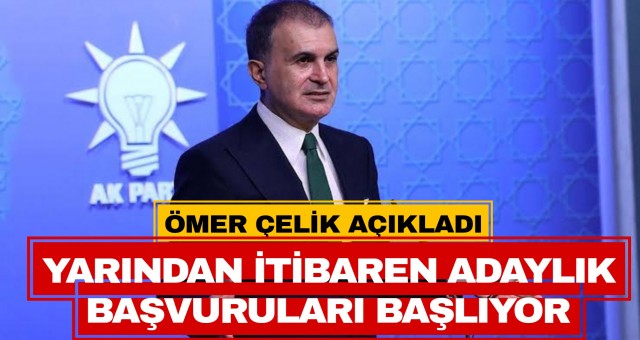 AK Parti'de adaylık başvurusu yarından itibaren başlıyor