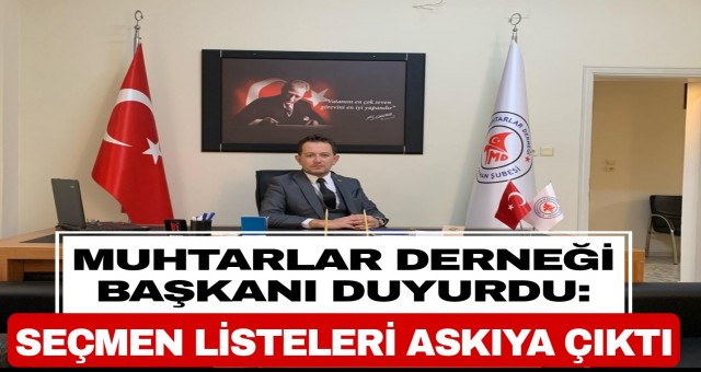 Seçmen Listeleri Askıya Çıktı