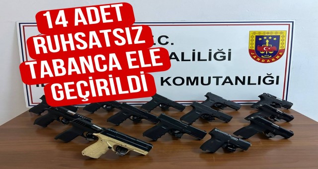 Ceyhan'da 14 adet ruhsatsız tabanca ele geçirildi...