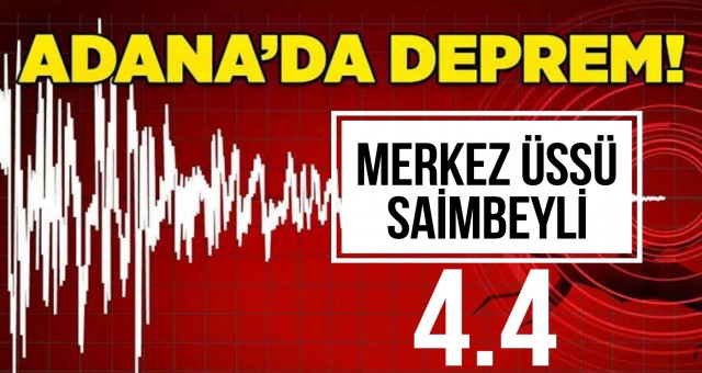 Saimbeyli'de deprem meydana geldi