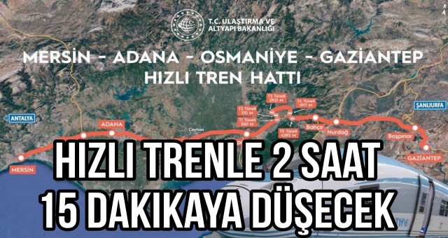 Hızlı Trenle 2 Saat 15 Dakikaya Düşecek