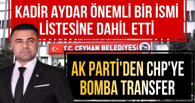 Ömer Arslan AK Parti'den CHP'ye Geçti