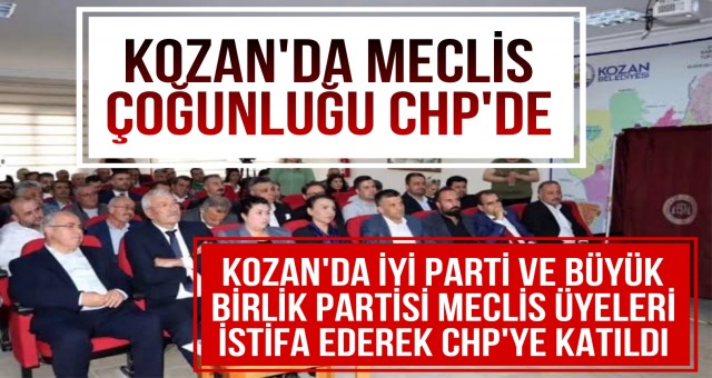 Kozan'da Meclis Çoğunluğu CHP'de