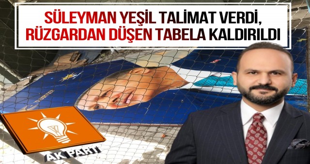 Erdoğan'ın Resminin Bulunduğu Tabela Kaldırıldı