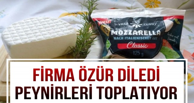 Firma Özür Diledi, Peynirleri Toplatıyor!