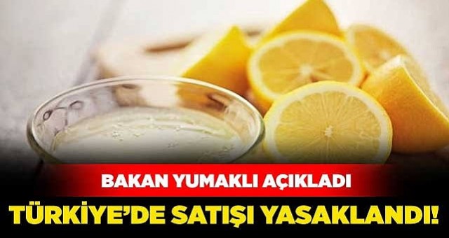 Limon Suyu Görünümlü Ürünlerin Satışı Yasaklandı!