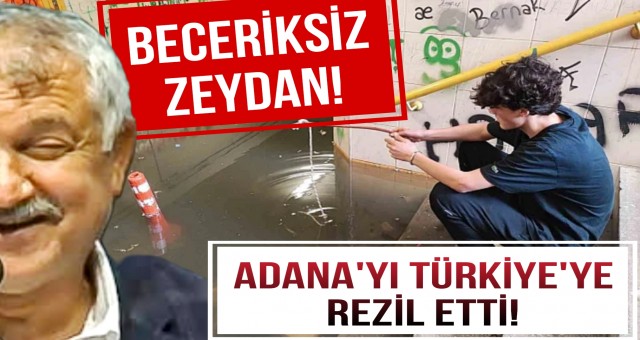 Alt geçit göle döndü, büyükşehir suyu tahliye etmeyince vatandaş balık avladı