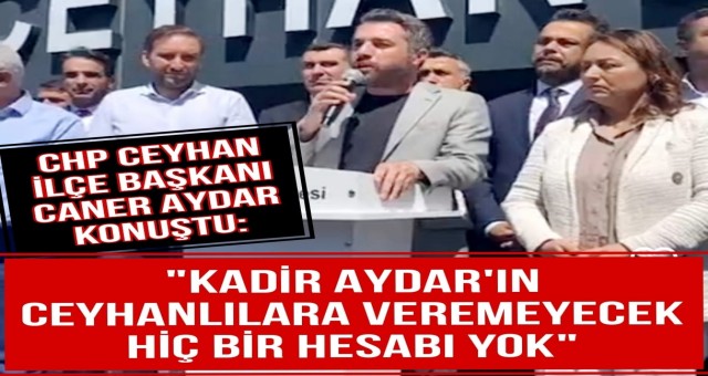 Kadir Aydar, Emniyet Güçlerine Böyle Söylemiş, Hemen Geliyorum, Ceyhanlılara Veremeyecek Hiç Bir Hesabım Yok!'