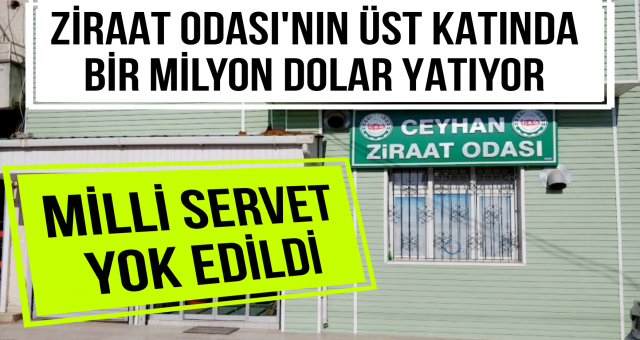 Ceyhan Ziraat Odası'nda Milli Servet Tozlandı!