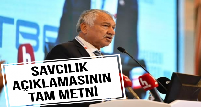 Savcılık Açıklamasının Tam Metni