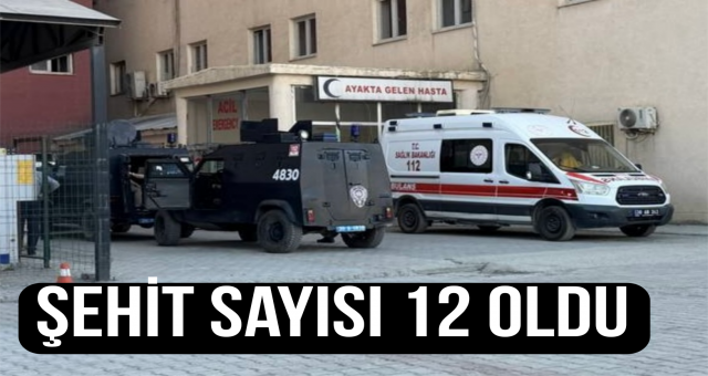 Şehit Sayısı 12 Oldu