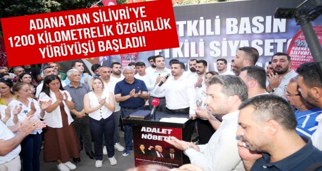 Adana Gençlik Örgütü, Zeydan Karalar için Silivri'ye Yürüyor: 1200 Kilometrelik Özgürlük Yürüyüşü Başladı!