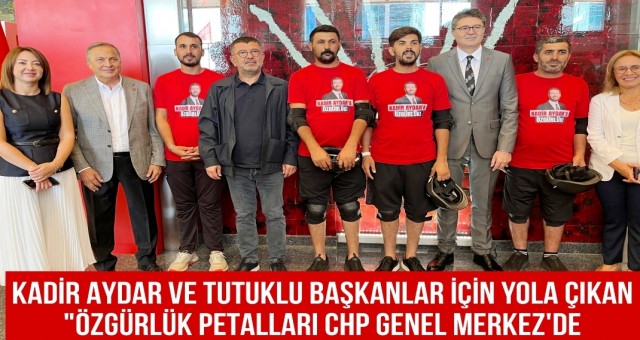 Özgürlük Pedalları” Kadir Aydar ve Tutuklu Başkanlar İçin Genel Merkez’e Ulaştı