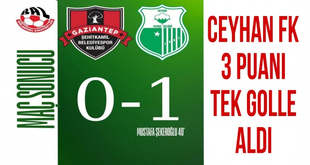 Ceyhan FK 3 Puanı Tek Golle Aldı!