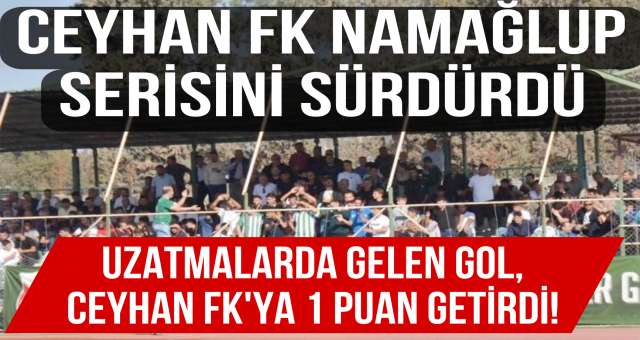 Ceyhan FK Evinde 1 Puan Aldı!
