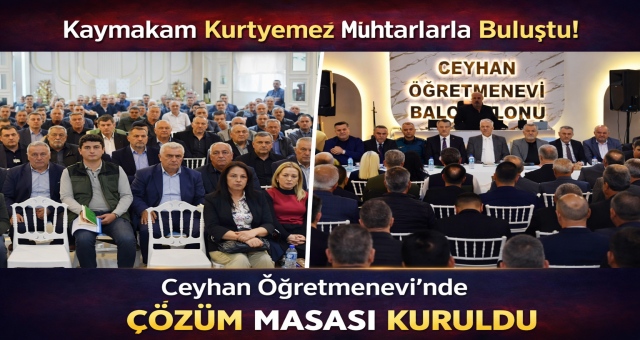 Kaymakam Kurtyemez Muhtarlarla Buluştu