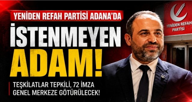 Yeniden Refah Partisi Adana Teşkilatında Kriz İddiası!