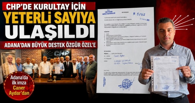 CHP Lideri Özgür Özel’e Adana’dan Güçlü Destek